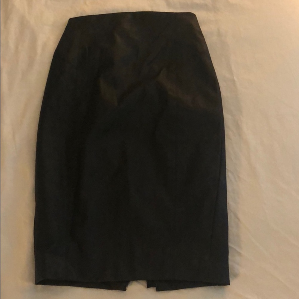 Express- Faux Leather Black Pencil skirt